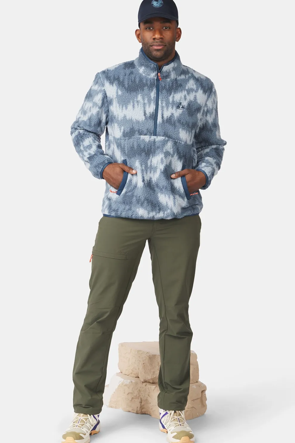 Fleece Flynn Printed 1/2 Zip Fleece M-Ayacucho Outlet