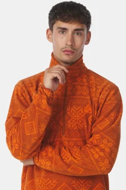Clearance Ayacucho Fleece Inverno Printed Fleece Half Zip M Umber