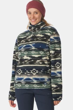 Fleece Leiria Printed Snap Pullover W-Ayacucho Hot