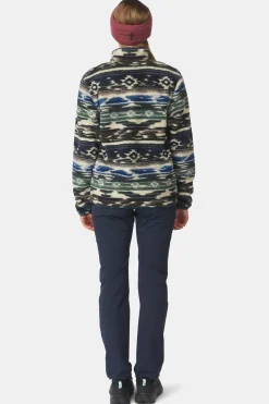 Fleece Leiria Printed Snap Pullover W-Ayacucho Hot