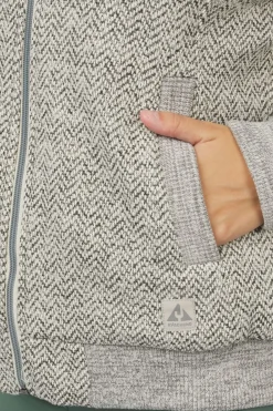 Clearance Ayacucho Fleece Medina V Hoodie W Grey