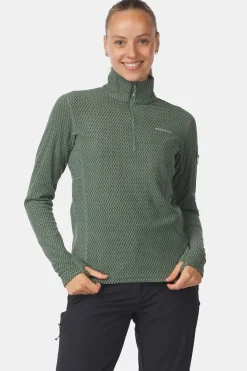 Fashion Ayacucho Fleece Mountain Packaway 1/2 Zip W Sage Leaf