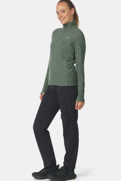 Fashion Ayacucho Fleece Mountain Packaway 1/2 Zip W Sage Leaf