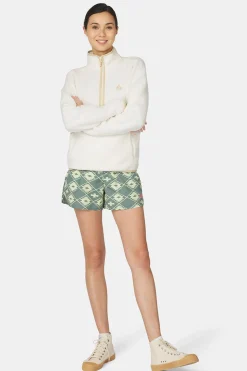 Clearance Ayacucho Fleece Tenby 1/2 Zip W Ecru