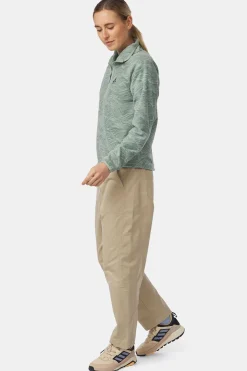 Sale Ayacucho Fleece Wave Printed 1/2 Zip Fleece W Iceberg Green Print