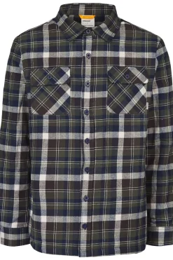Clearance Ayacucho Hemd Flannel Padded Moss Check