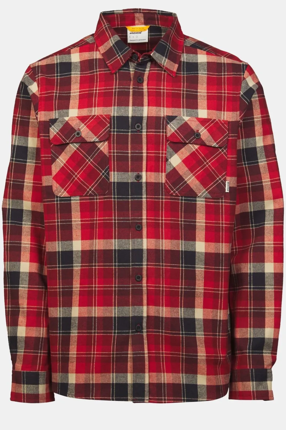 Fashion Ayacucho Hemd Light Flannel Fired Brick Check