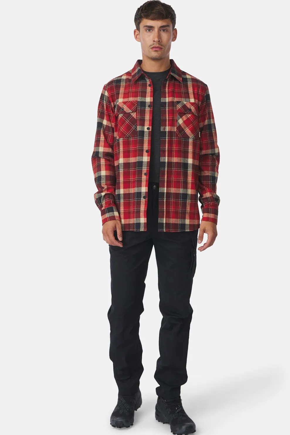 Fashion Ayacucho Hemd Light Flannel Fired Brick Check