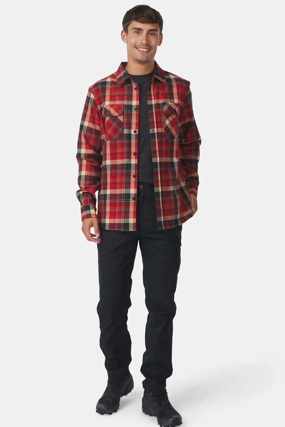Fashion Ayacucho Hemd Light Flannel Fired Brick Check