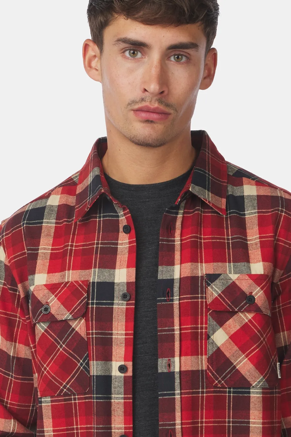 Fashion Ayacucho Hemd Light Flannel Fired Brick Check