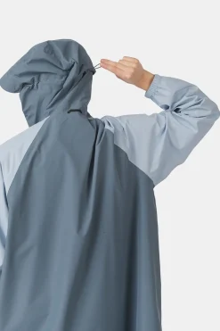 Fashion Ayacucho Poncho Festival Poncho Blue Mirage/Soft Chambray