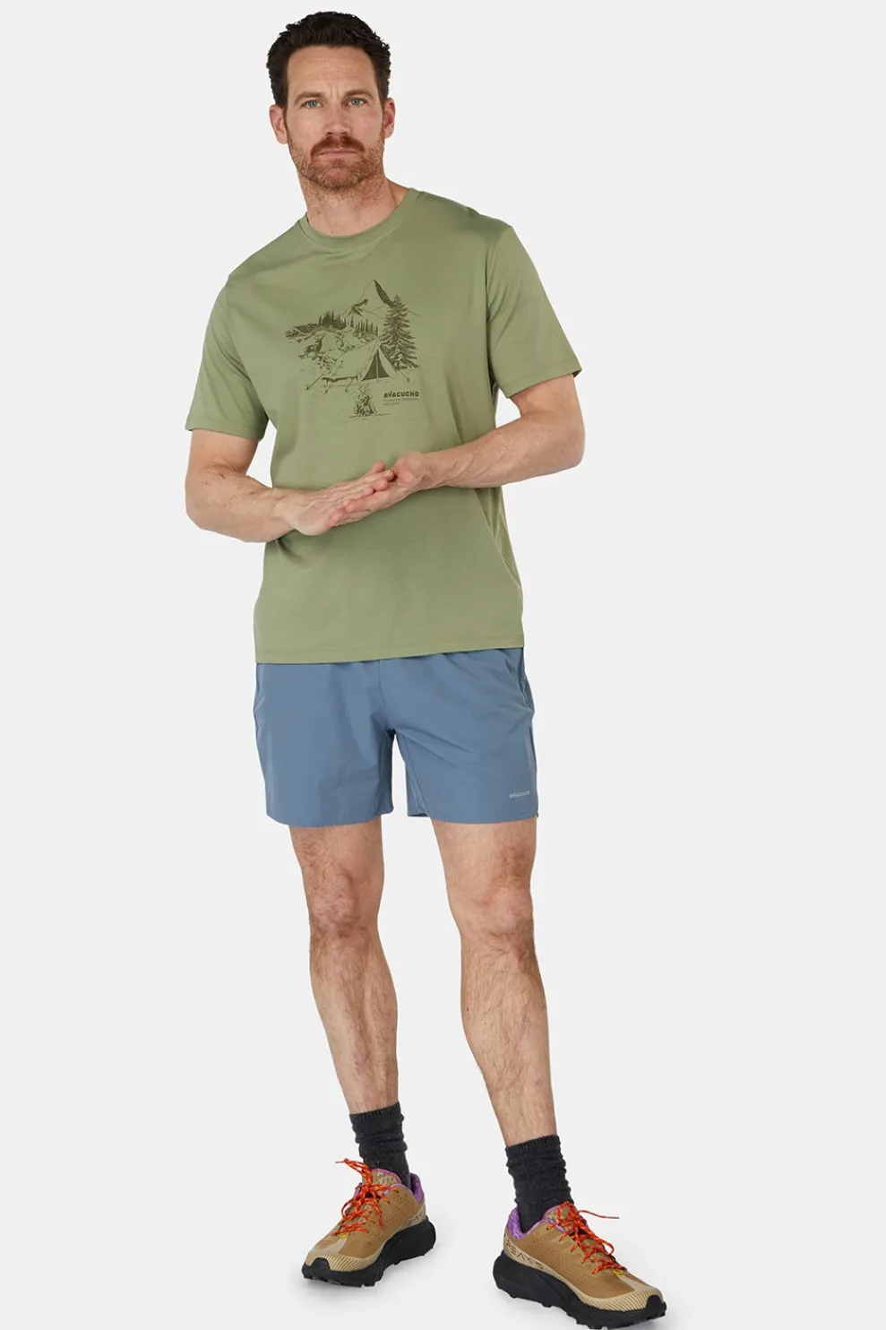 New Ayacucho Short Mountain Performance Shorts M Blue Mirage