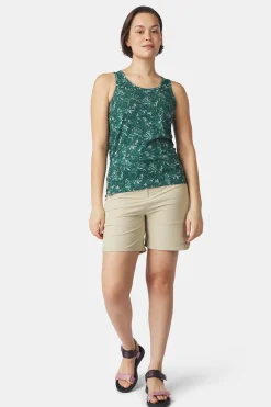 Discount Ayacucho Top Greenwood Tank Top W Bistro Green Print