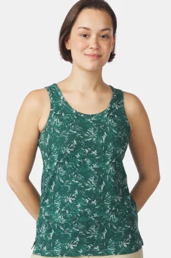 Discount Ayacucho Top Greenwood Tank Top W Bistro Green Print