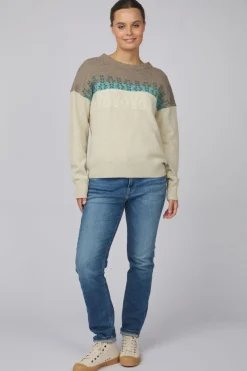 Best Ayacucho Trui Lugano Jaquard Wool Jumper W Stone