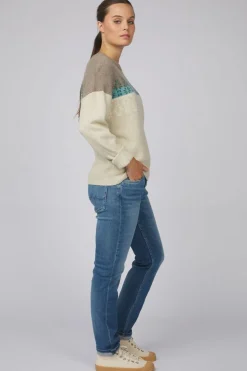 Best Ayacucho Trui Lugano Jaquard Wool Jumper W Stone