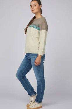 Best Ayacucho Trui Lugano Jaquard Wool Jumper W Stone