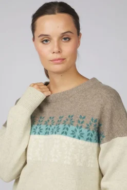Best Ayacucho Trui Lugano Jaquard Wool Jumper W Stone