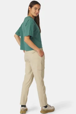 Discount Ayacucho T-Shirt Cropped Mini Embroidery Tee W Blue Spruce