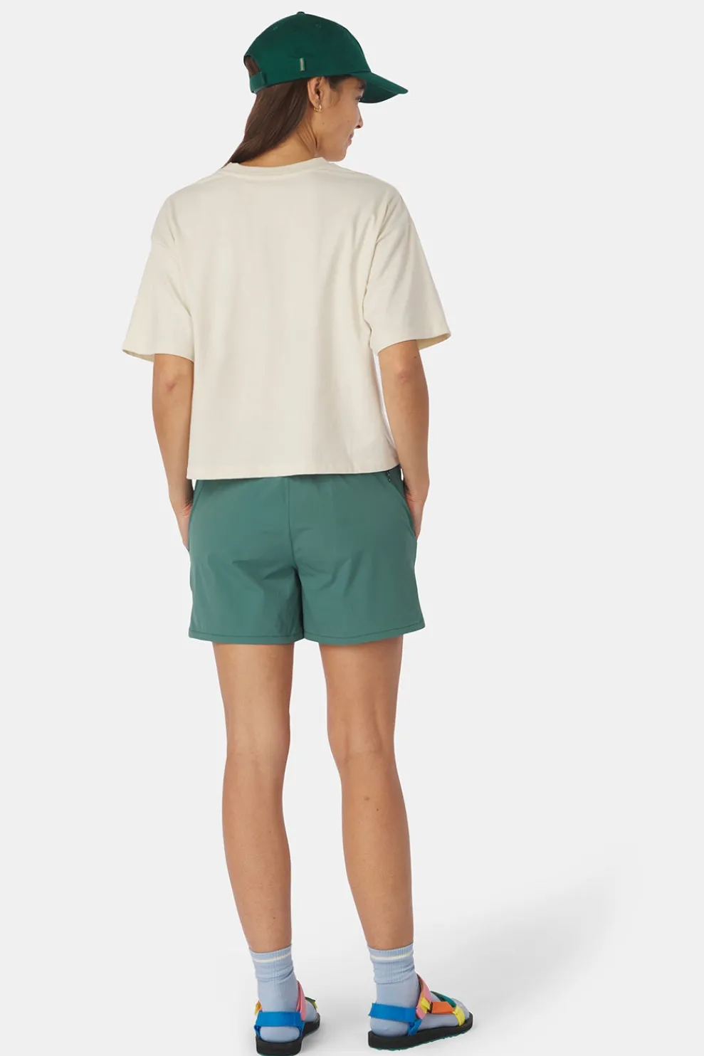 Fashion Ayacucho T-Shirt Cropped Mini Embroidery Tee W Ecru