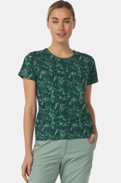 Online Ayacucho T-Shirt Greenwood Ss W Bistro Green Print