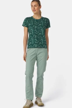 Online Ayacucho T-Shirt Greenwood Ss W Bistro Green Print