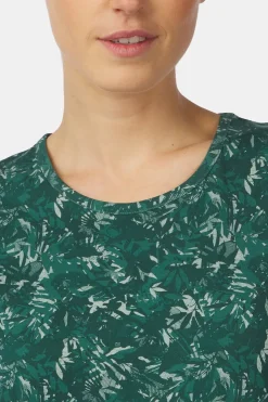 Online Ayacucho T-Shirt Greenwood Ss W Bistro Green Print