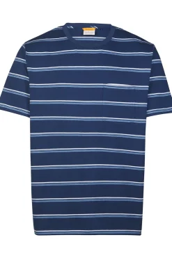 Sale Ayacucho T-Shirt Journey Striped Organic Ss M Navy Combo