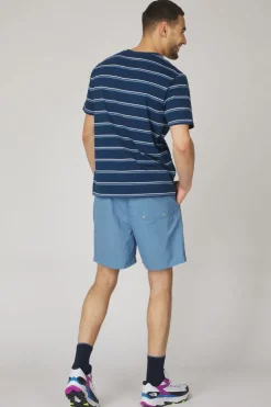 Sale Ayacucho T-Shirt Journey Striped Organic Ss M Navy Combo