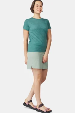 Best Ayacucho T-Shirt Ridge Trail Merino Print Ss W Blue Spruce