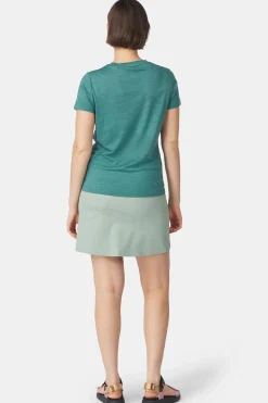 Best Ayacucho T-Shirt Ridge Trail Merino Print Ss W Blue Spruce