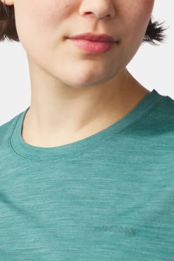 Best Ayacucho T-Shirt Ridge Trail Merino Print Ss W Blue Spruce