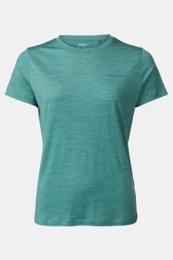 Best Ayacucho T-Shirt Ridge Trail Merino Print Ss W Blue Spruce