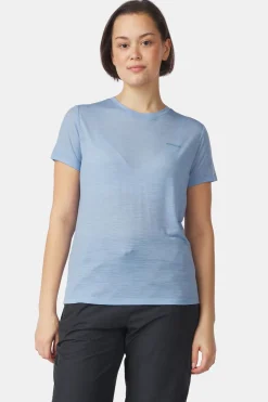 Outlet Ayacucho T-Shirt Ridge Trail Merino Print Ss W Soft Chambray