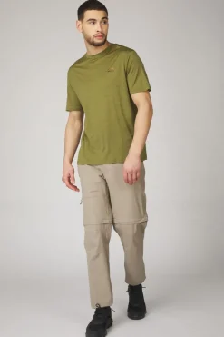 Fashion Ayacucho T-Shirt Ridge Trail Merino Print Ss M Sphagnum