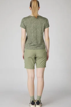 Online Ayacucho T-Shirt Vicki Tee Ss W Moss Leaf Doodles