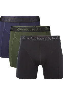 Fashion Bamboo Basics Ondergoed Rico Boxer 3-Pack Navy/Army/Black