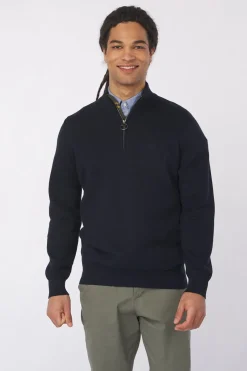 Fleece Cotton Half Zip-Barbour Fashion