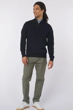 Fleece Cotton Half Zip-Barbour Fashion