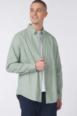 Sale Barbour Hemd Garment Dyed Poplin Pale Apple