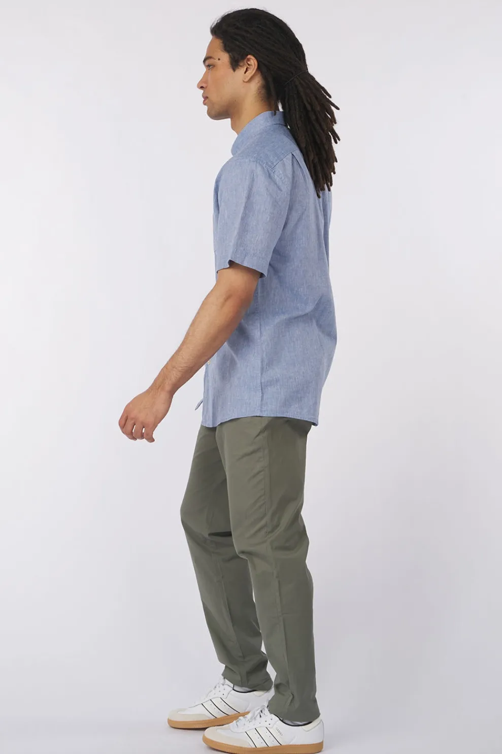 Discount Barbour Hemd Hartland Linen Blend Summer Navy