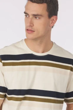 Clearance Barbour T-Shirt Golborne Stripe Relaxed Lead