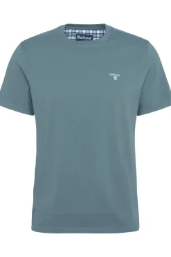 Clearance Barbour T-Shirt Tartan Sports Vintage Teal/North Shore Tartan