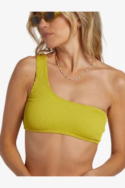 Best Billabong Bikini Top Summer High Lilly 1 Shoulder Tart Lime