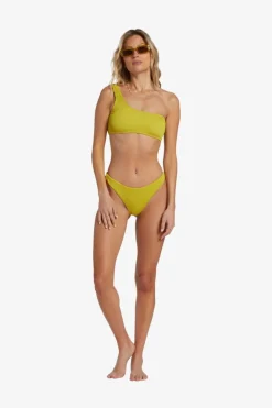 Best Billabong Bikini Top Summer High Lilly 1 Shoulder Tart Lime