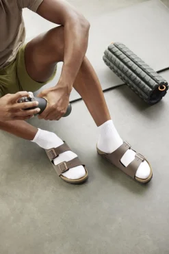 Online Birkenstock Slippers Arizona Birko-Flor Nubuck Mocha