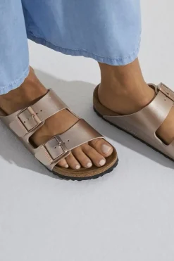 Hot Birkenstock Slippers Arizona Birko-Flor Copper