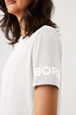 New Bjorn Borg T-Shirt Borg Egret