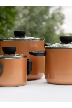 Online Bo-Camp Kookgerei Ind Pannenset Slauson 3-Dlg Ind Brons