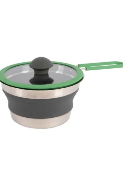 Hot Bo-Camp Kookgerei Steelpan Siliconen Opvouw. 1,3Lt No Colour
